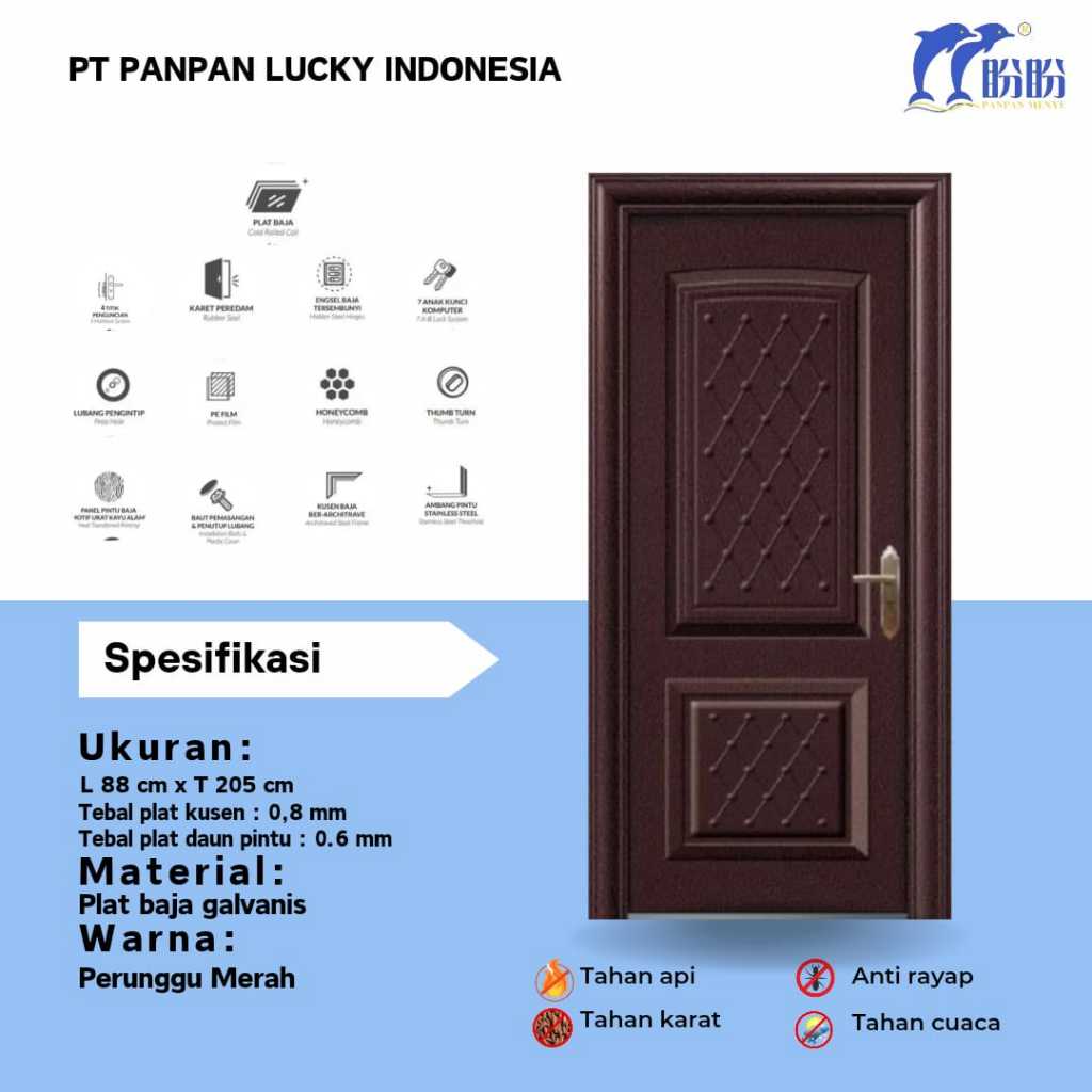 PINTU BAJA PANPAN/PINTU UTAMA/PINTU KAMAR/PINTU RUMAH/PINTU UTAMA