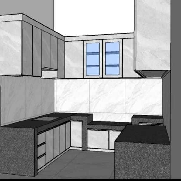 KITCHEN SET CUSTOM | FURNITURE MURAH | HPL TACO