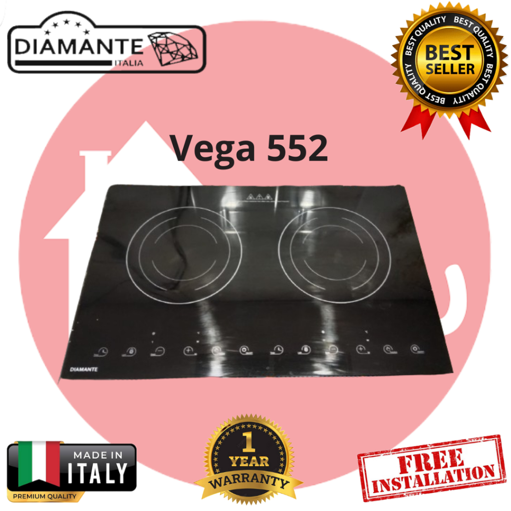 Diamante induksi  Vega 552 low watt Built-In Induction Hob