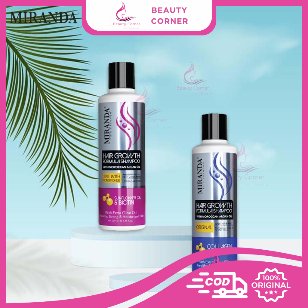 Miranda Hair Growth Formula Shampoo 2In1 With conditioner - 200ml