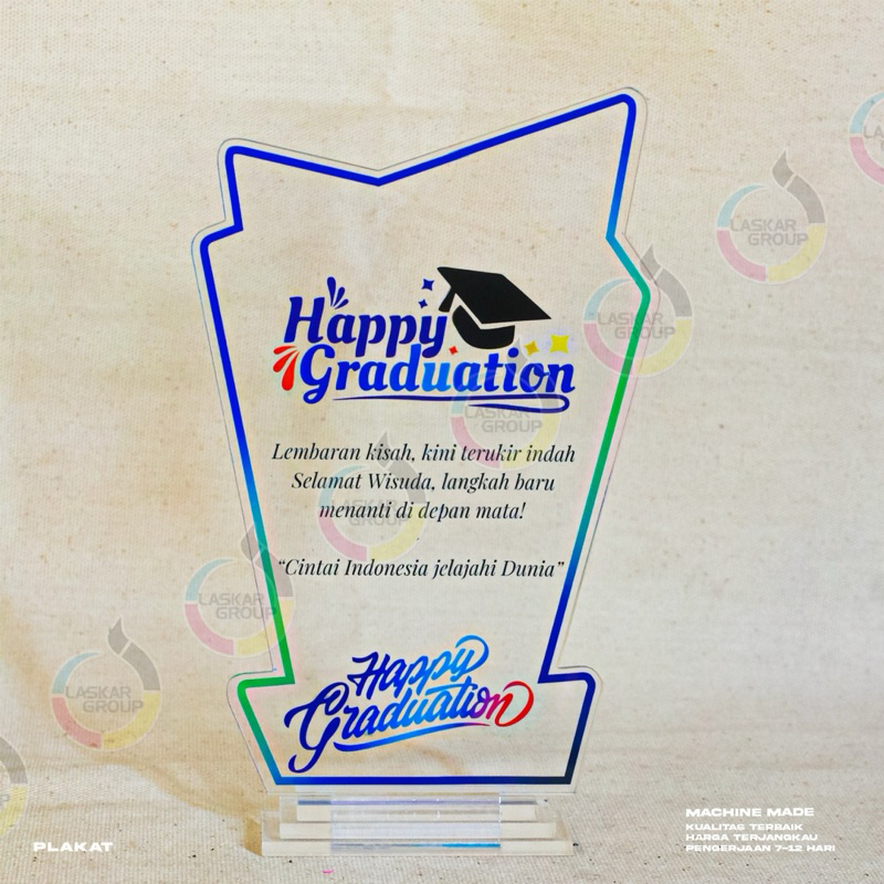plakat akrilik | plakat akrilik custom | Plakat wisuda | plakat penghargaan | plakat wedding