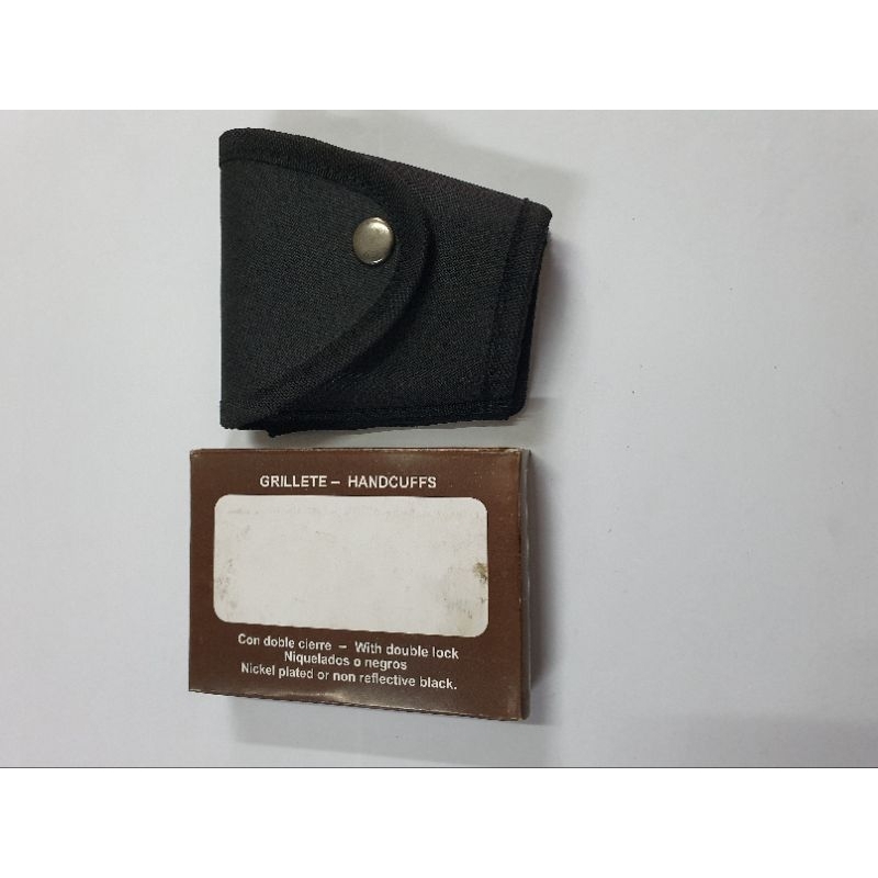 Sarung Borgol Hitam Kanvas Dan Borgol Dus Coklat | Borgol security | Borgol polisi Sama Sarungnya