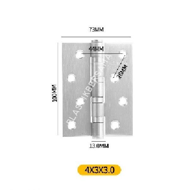 Engsel 5 Inch / Engsel Lubang 5 - Lubang 4 Engsel Daun Pintu Besar & Pintu Kupu Tarung
