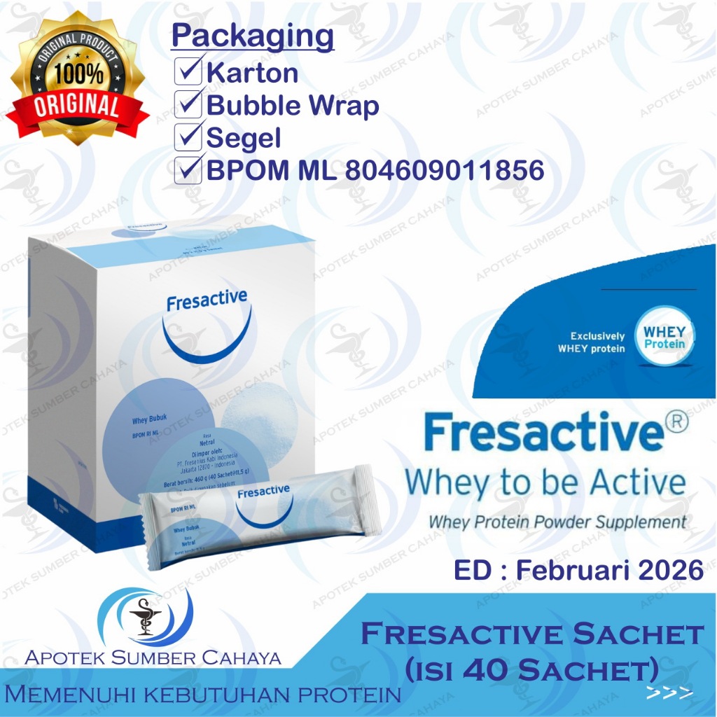 

FRESACTIVE Sachet - Whey Protein @11,5 Gram