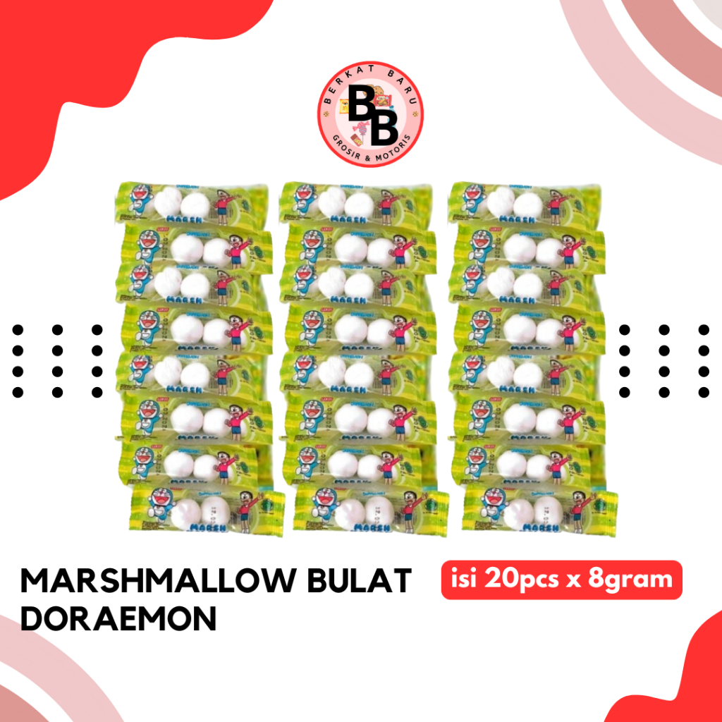 

[BB SNACK] MARSHMALLOW DORAEMON BULAT 8GRAM