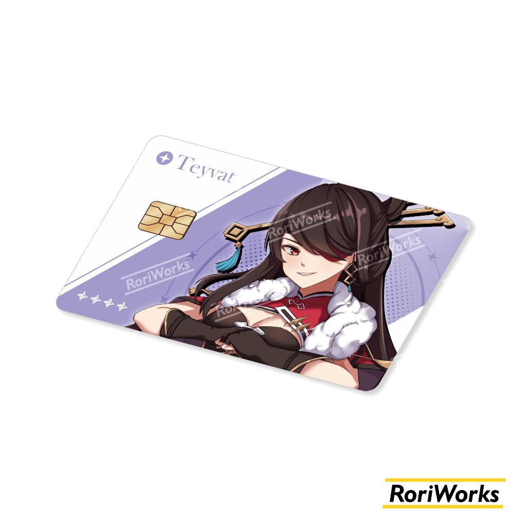 

Stiker Kartu - Beidou | Genshin Impact | Garskin Debit Kredit Emoney Flazz