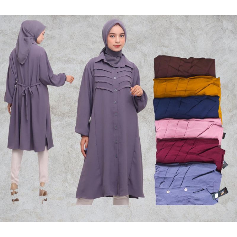 ATASAN TUNIK CRINGKEL VIRAL  WANITA REMPEL DADA /BAJU ATASAN WANITA