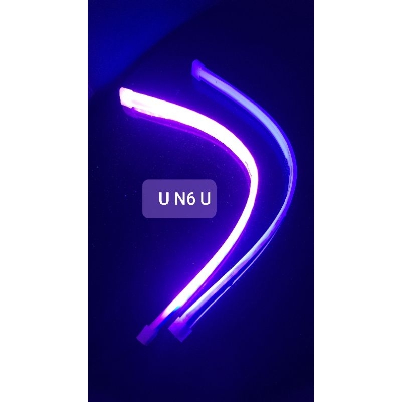 LAMPU ALIS LED SLIM 2MODE KUNING UNGU RUNNING ALIS DRL FLEXIBLE WATERPROOF 30CM 45CM 60CM HARGA SEPA