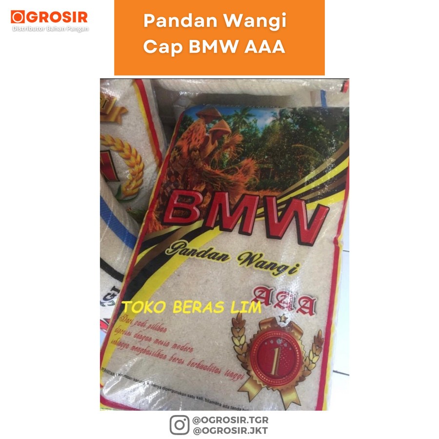 

Beras SUPER BMW AAA ASLI Pandan Wangi 25Kg