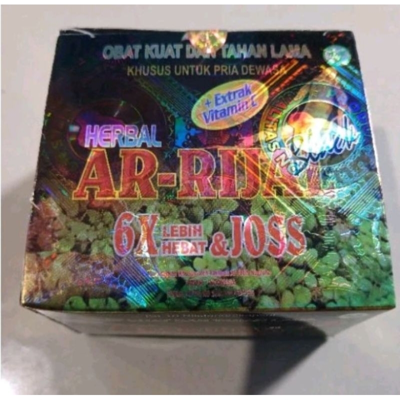 Ar - Rijal Black Kapsul Original Berhologram cap jempol