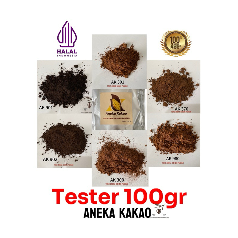 

Cokelat Bubuk ANEKA KAKAO AK 901 Tester Kemasan 100 gr Pure 100% Tanpa Campuran