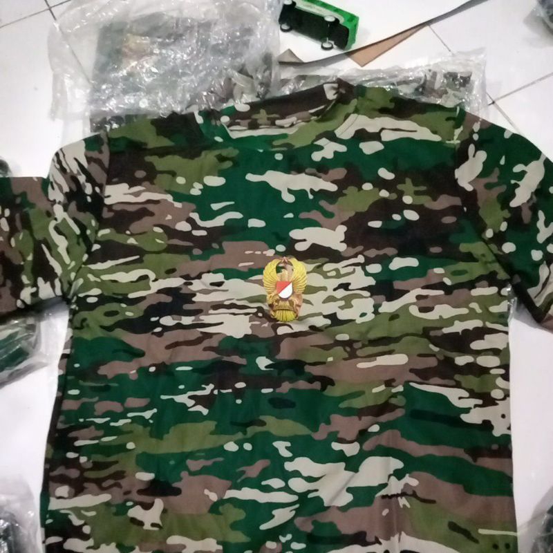 kaos loreng PDL MATRA DARAT TNI AD Dryfit. original jatah TNI AD