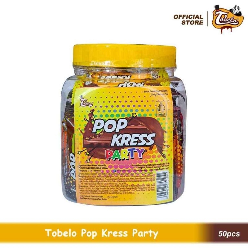 

TOBELO POP KRES PARTY JAR NETTO 50 PCS