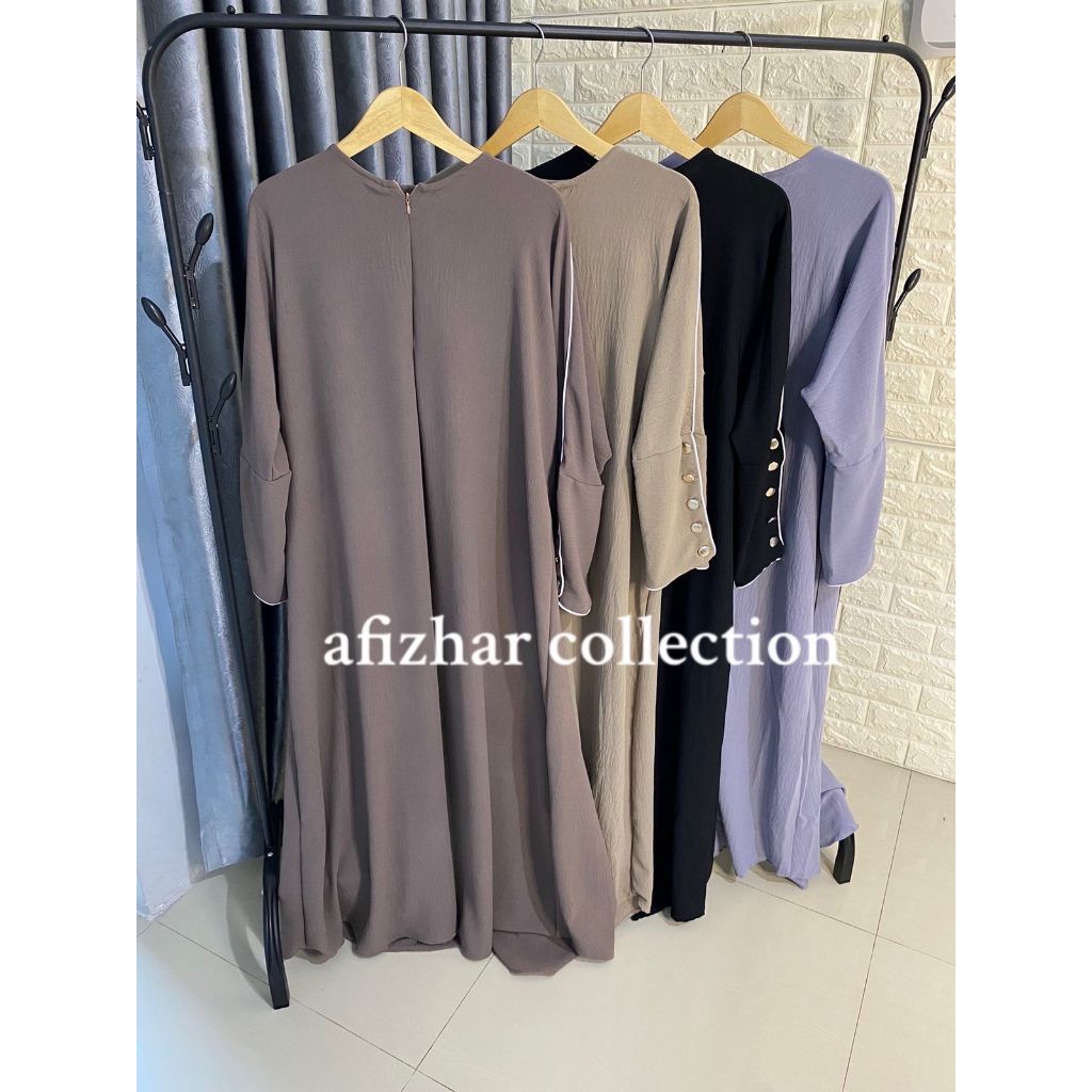 Shafia Dress Gamis Crinkle Airflow Premium Ori