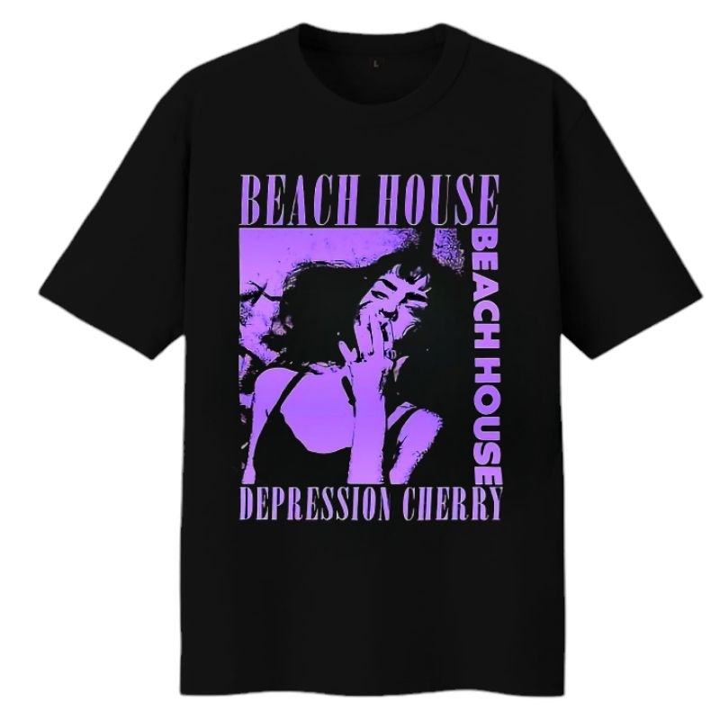 Baju Kaos Wanita DEPRESSION CHERRY beach hause Kaos Vintage
