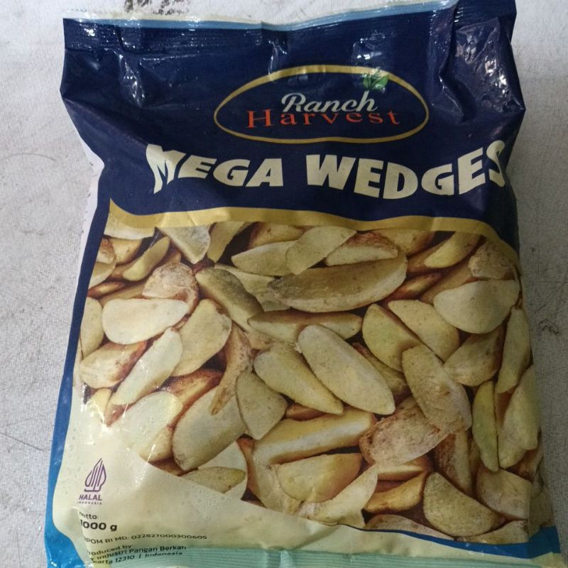 

Harvest kentang mega wedges 1kg