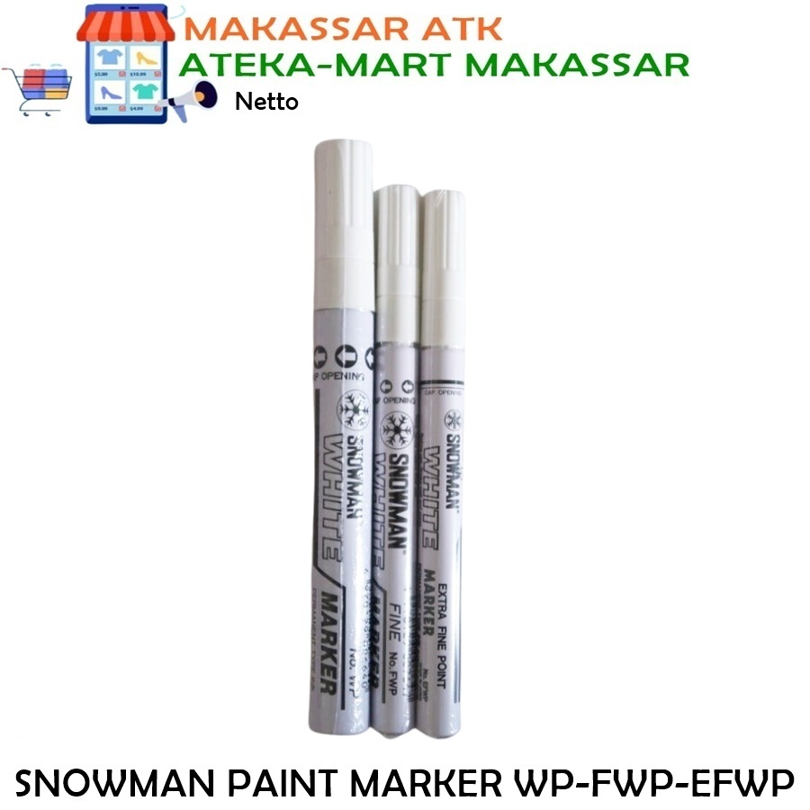 

[PCS] SNOWMAN PAINT MARKER WHITE WP-12 FWP-12 EFWP-12