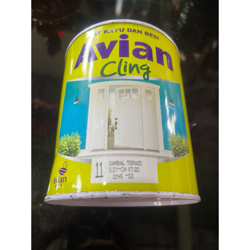 Cat besi dan kayu merah avian cling