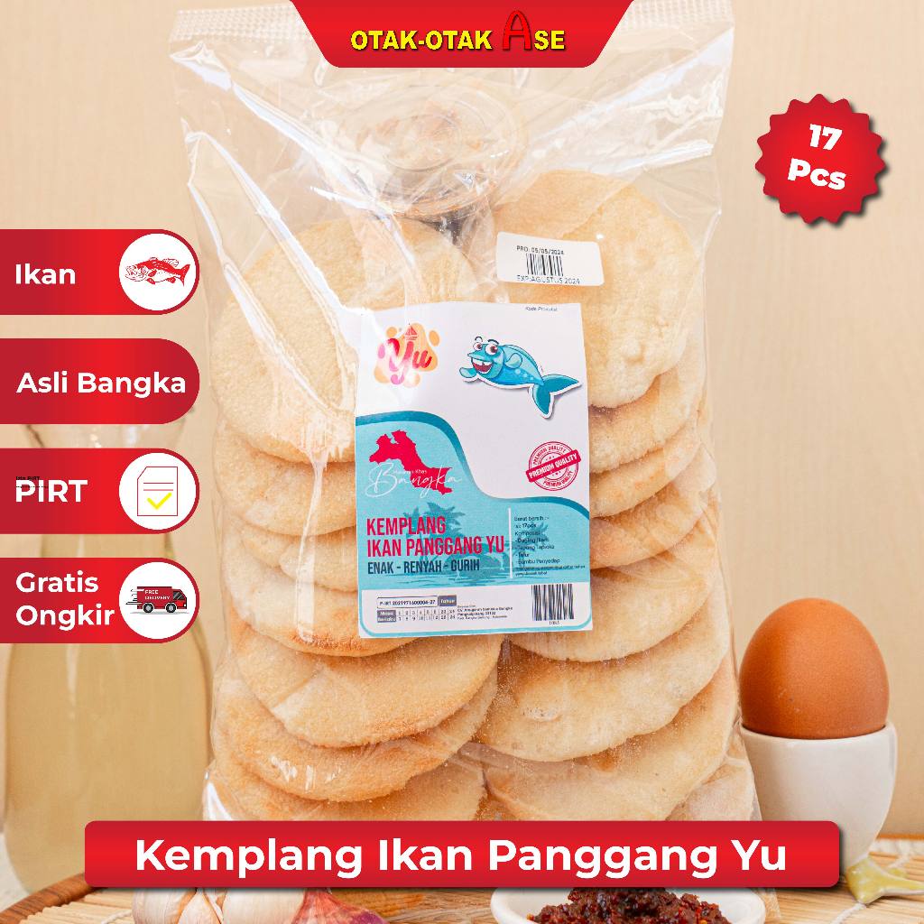 

OTAK OTAK ASE - Kemplang Ikan Panggang YU 17pcs (1085)