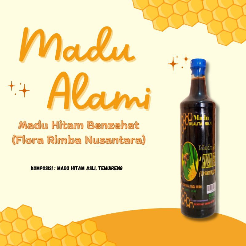 

Madu Hitam Madu Diabetes Royal Jelly Bee Polen BENZEHAT