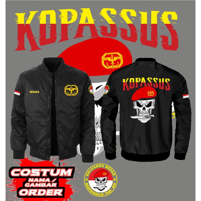 jaket kopassus bomber/tni ad