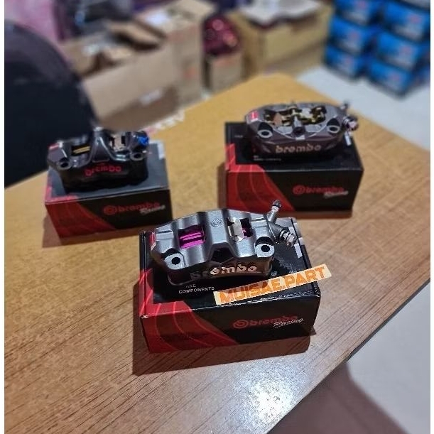 KALIPER KANAN BREMBO M3 M4 M7 SET BRACKET KALIPER SKOK NINJA PNP CB GL MEGAPRO MURAH