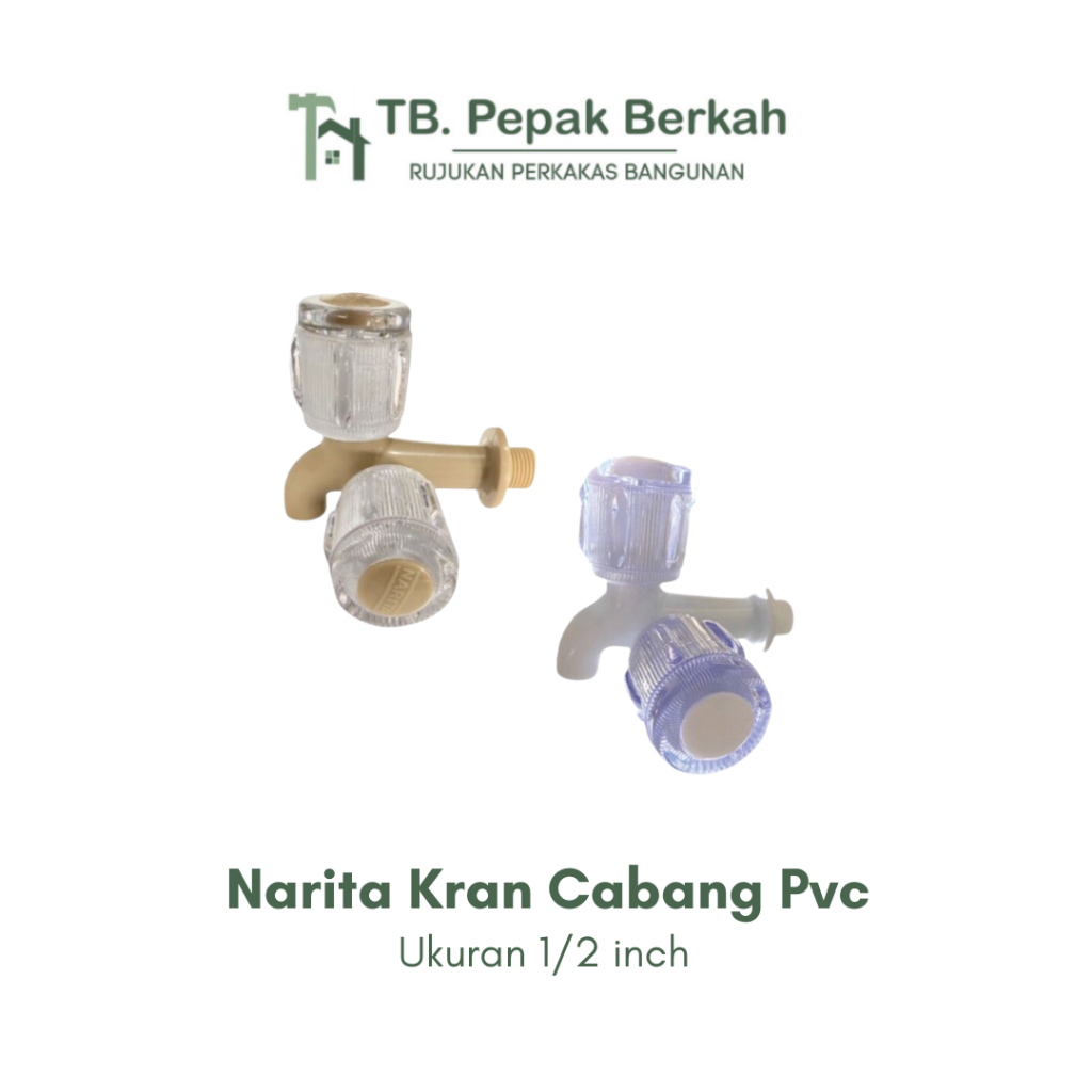 Kran air 1/2" Cabang PVC Narita