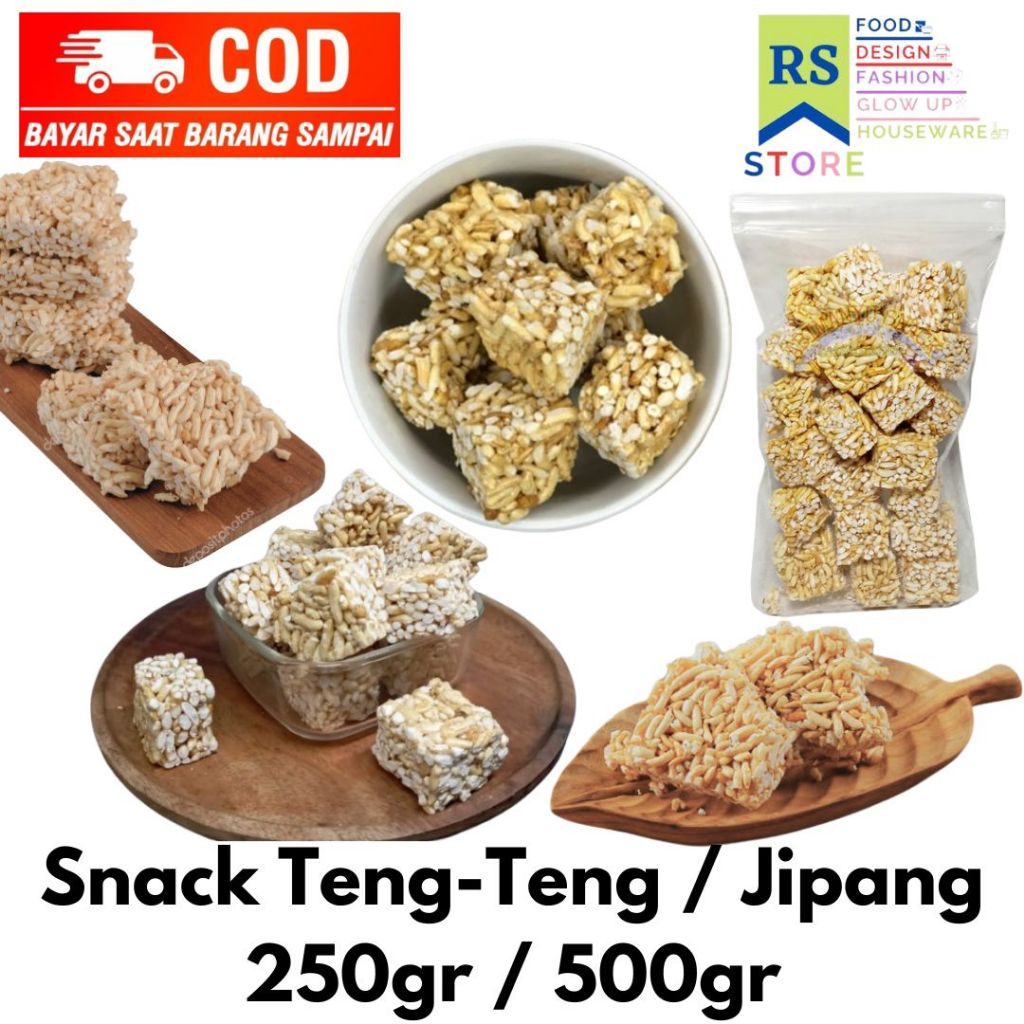 

berondong beras / jipang teng teng 250gram / kue jadul teng teng jipang manis 1kg / teng-teng jipang (isi 250gr / 500gr) aneka rasa / jipang beras ketan manis / snack tradisional jipang / tengteng beras manis asli lampung / bipang manis 500gr asli produks