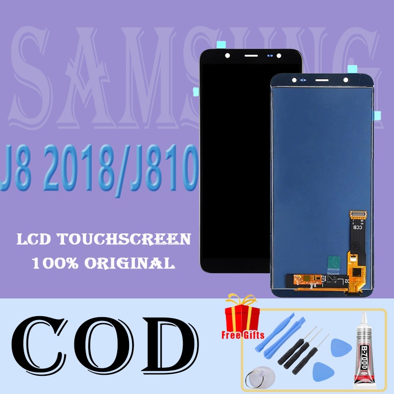 [ORIGINAL] LCD SAMSUNG J8 J810F J810Y J810G FULLSET TOUCHSCREEN GARANSI RESMI100%