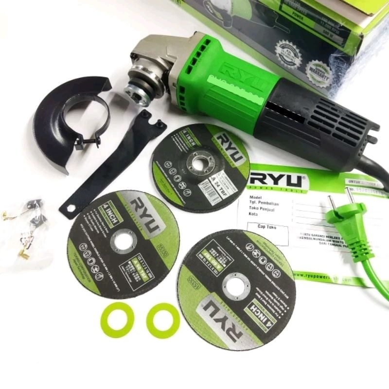 Gerinda Ryu RSG100-3 mesin gurinda tangan 4in serkel gerenda