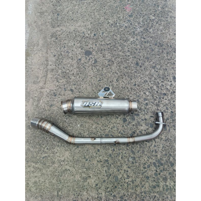kenalpot racing supra x 125,revo absolute, karisma, supra fi original asr