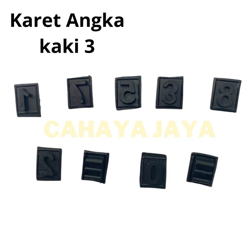 

KARET ANGKA KAKI 3 UKURAN 7mm