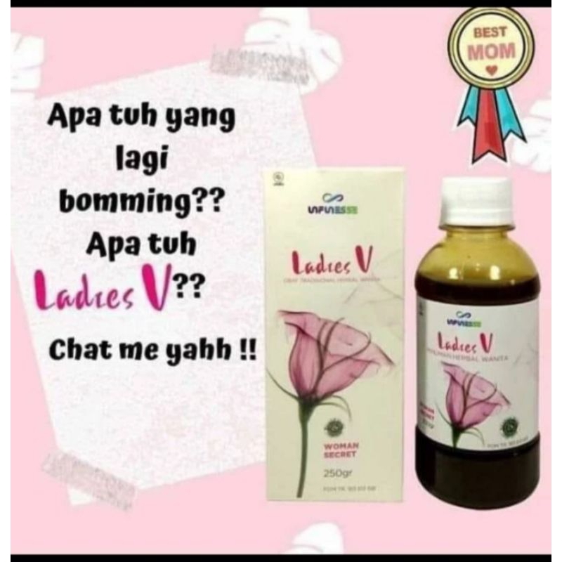 LADIES V untuk masalah wanita keputihan kista miom jamu herbal untuk program hamil,promil,obat anti 