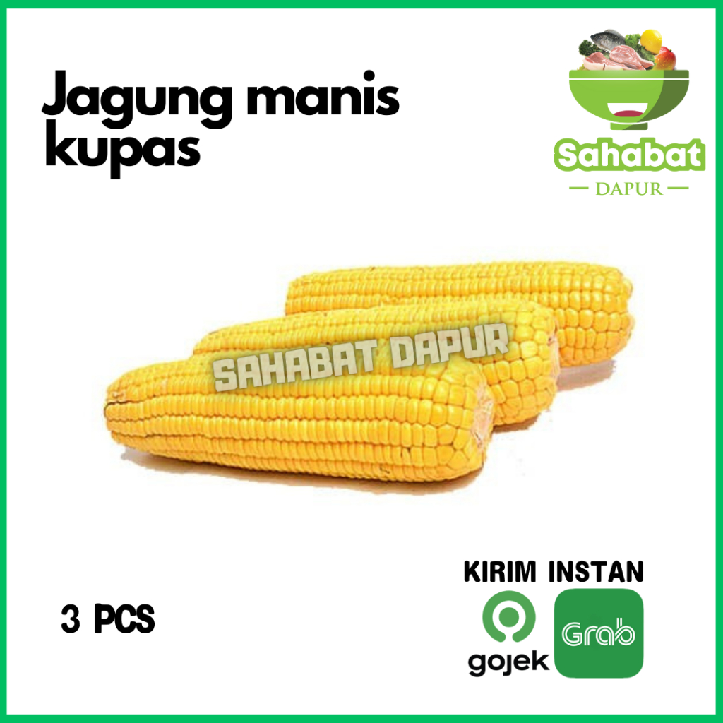 

Jagung Kupas/Jagung Manis Kupas 3pcs - Sahabatdapur