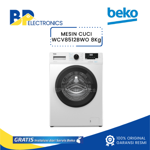 Mesin Cuci Beko WCV8512BW0 Front Loading 8 Kg WCV 8512 BW0