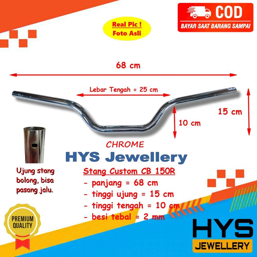 [COD] Stang Stir Motor Custom CB 150R CB150R - Setang Setir Variasi Universal Ninja Beat Street Vixi