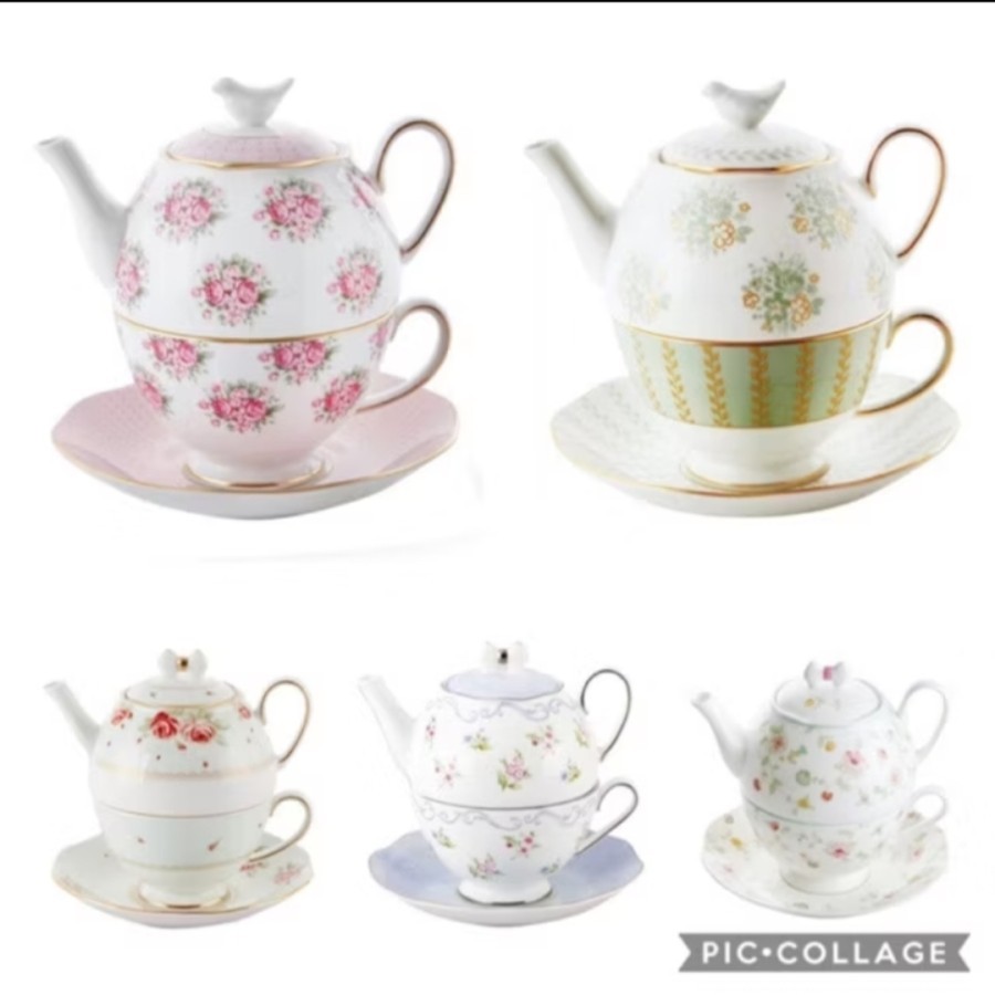 Teh Set Tea Set Teapot Keramik St. James Hankook korea Tea For One Set - Elysee