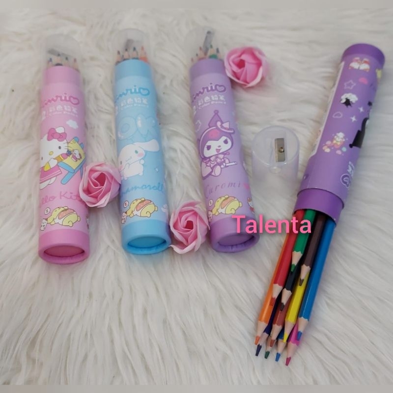 

Pensil Warna Tabung Sanrio 12 Warna