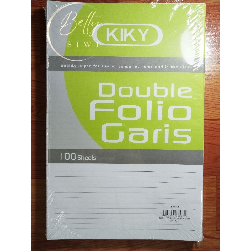 

Kertas Double Folio Garis merk KIKY per pack 100 sheets