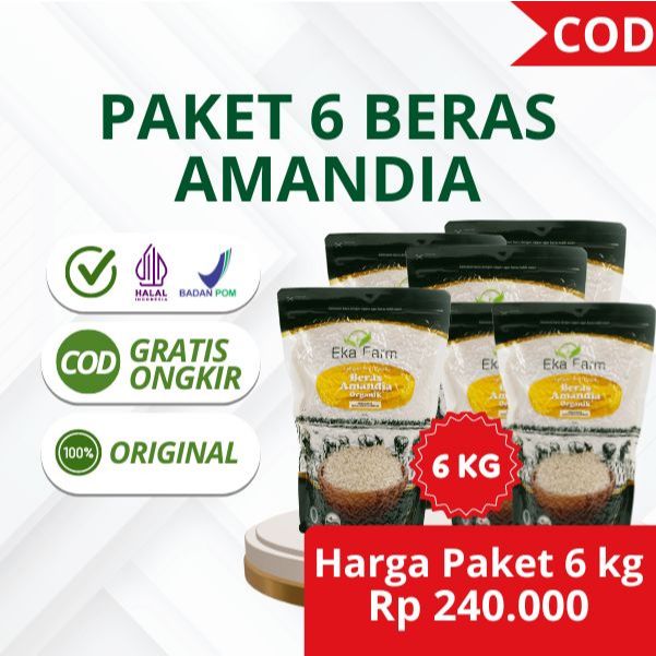 

Beras Amandia Paket 6 kg Beras Dengan Pengolahan Modern Aman Untuk Penderita Diabetes