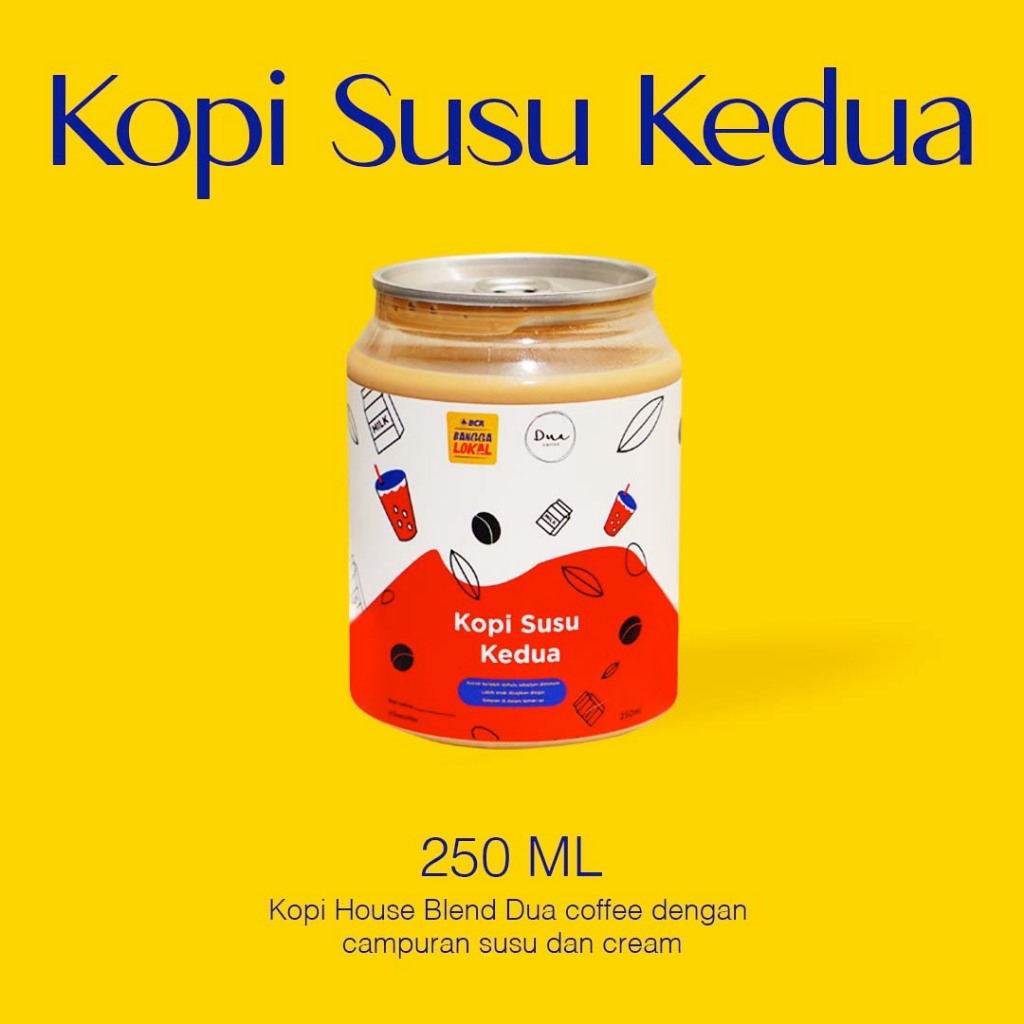 

Kopi Susu Kedua Dua Coffee x BCA Minuman Kemasan Kaleng 250 ml