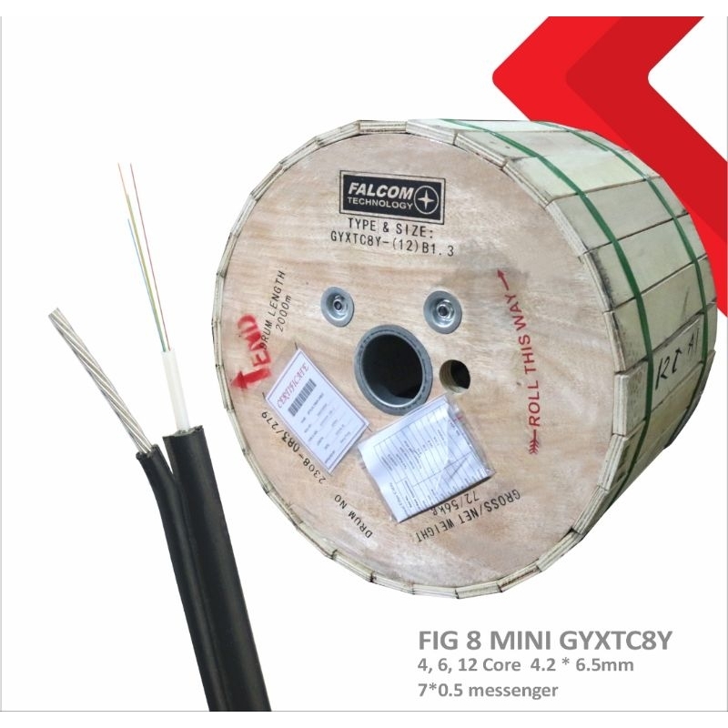 Kabel fiber optik 4,6,8,12core fig8