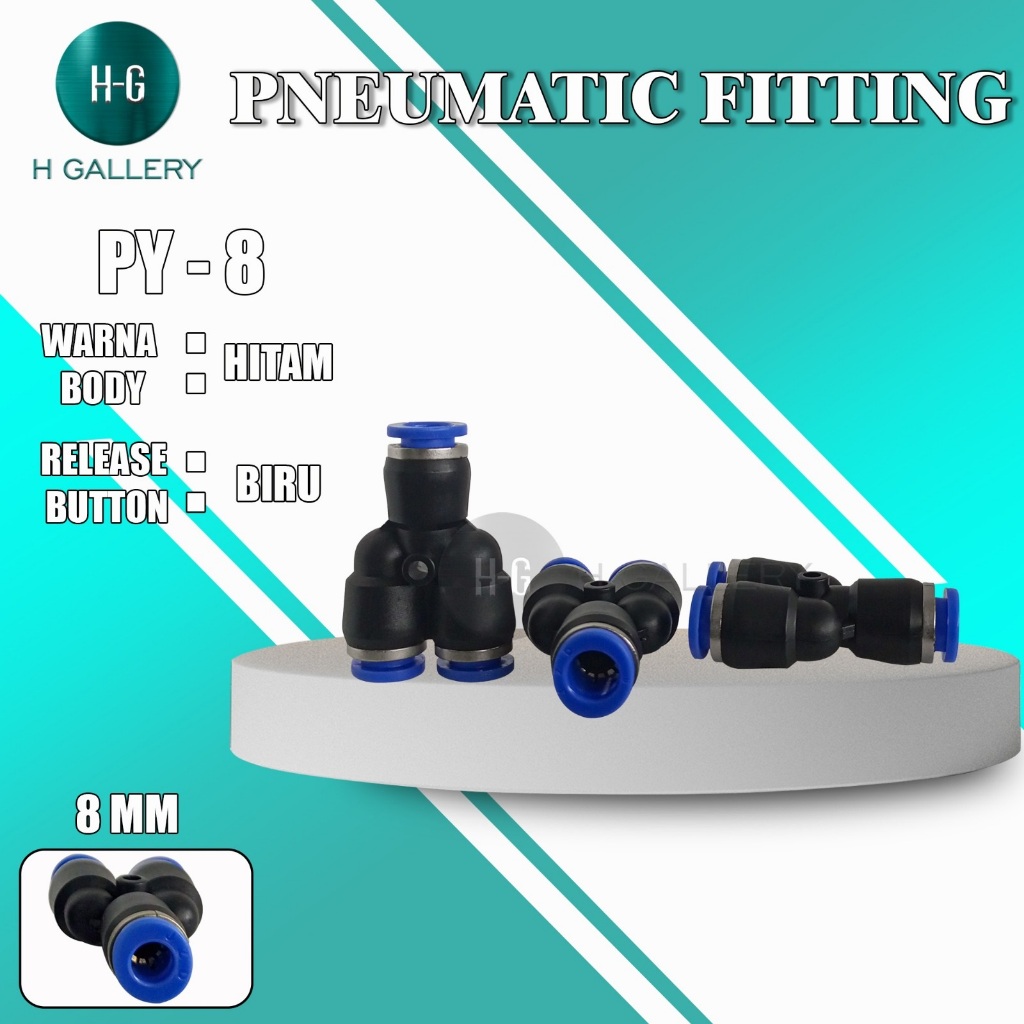 PY-8 ~ PNEUMATIC FITTING / FITTING ANGIN / NEPEL SELANG *S