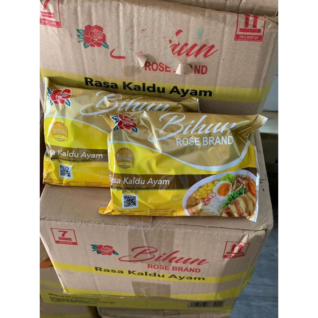 

Bihun rose brand rasa Kaldu Ayam I 1 dus isi 40 pcs