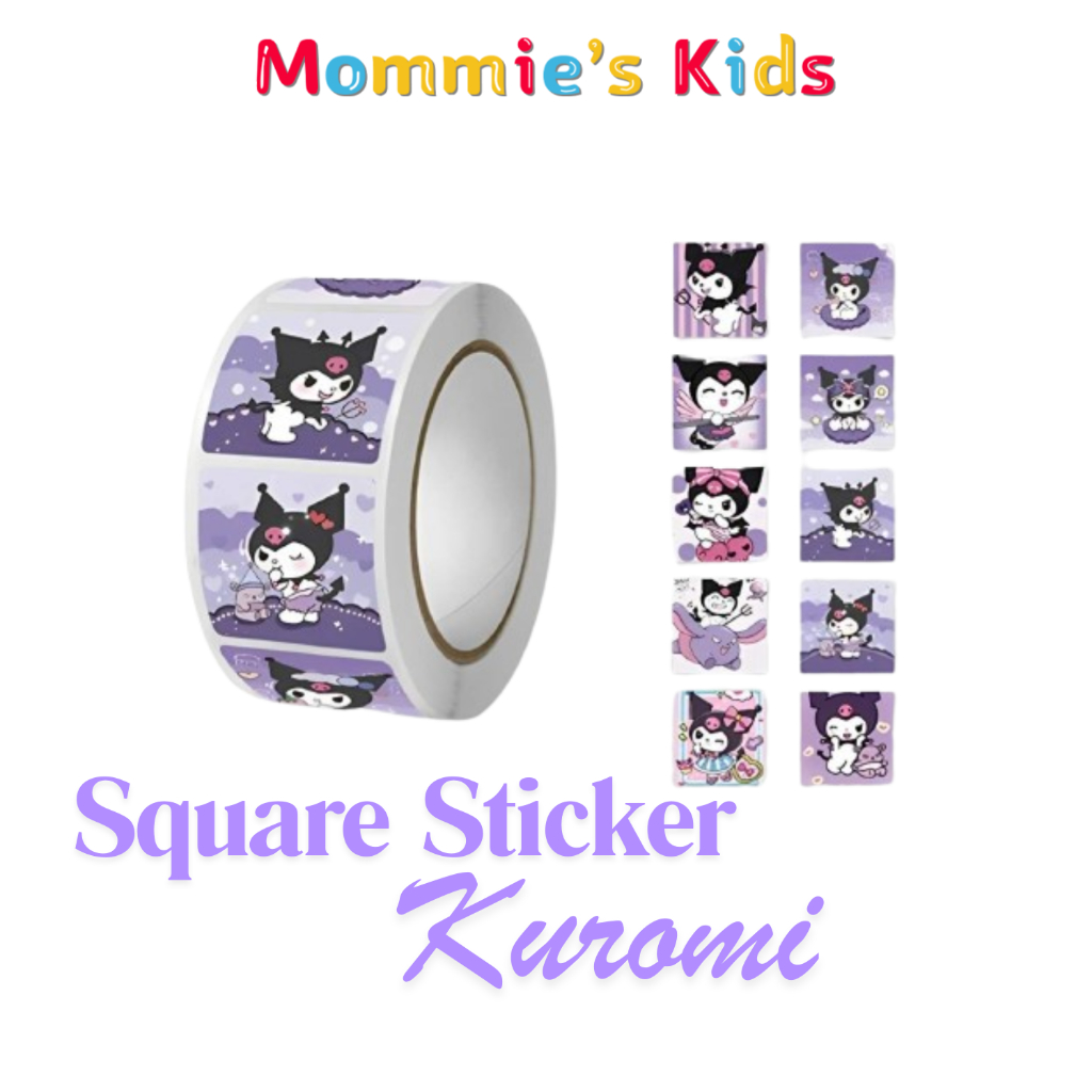 

Stiker Label Sanrio Motif Kartun Kuromi isi 500 Roll Stickers MK625