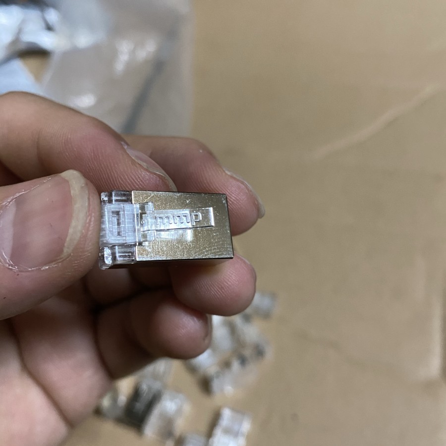 Mmp Konektor Rj45 Cat 6 Isi 50 Utp - Pin Rj 45 Cat6 Shield