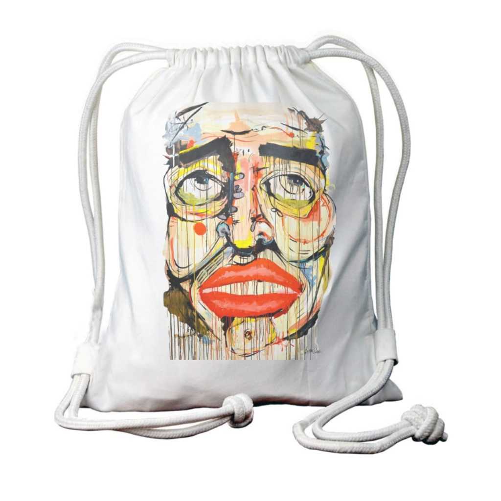 tas serut premium bahan tebal lukisan muka