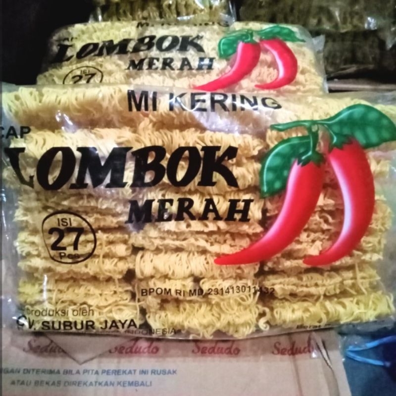 

MIE KERING CAP LOMBOK MERAH ISI 27 KEPING