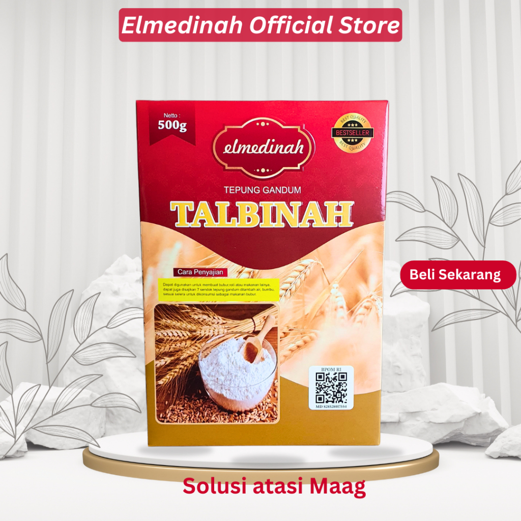 

Talbinah Elmedinah - Tepung Talbinah El Medinah Resep Thibb Nabawy isi 500 gr | Tepung Gandum 100% Original
