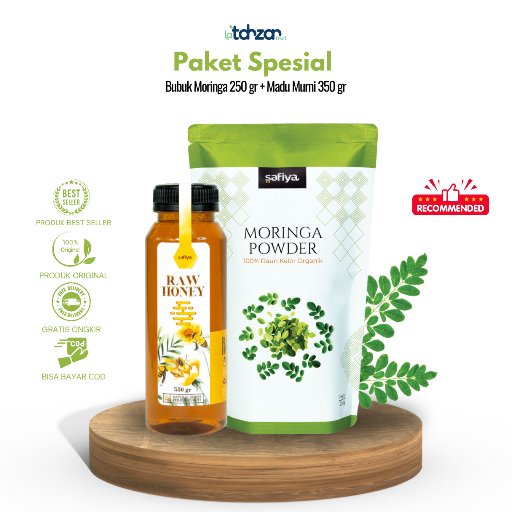

Paket Natural Bundling - Bubuk Moringa 250 gr + Madu Murni 350 gr